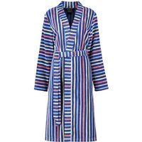 Cawö Damen Bademantel Kimono 3343 - Farbe: blau-multicolor - 12 - XL