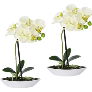 Kunstpflanze Orchidee im 2er-Pack